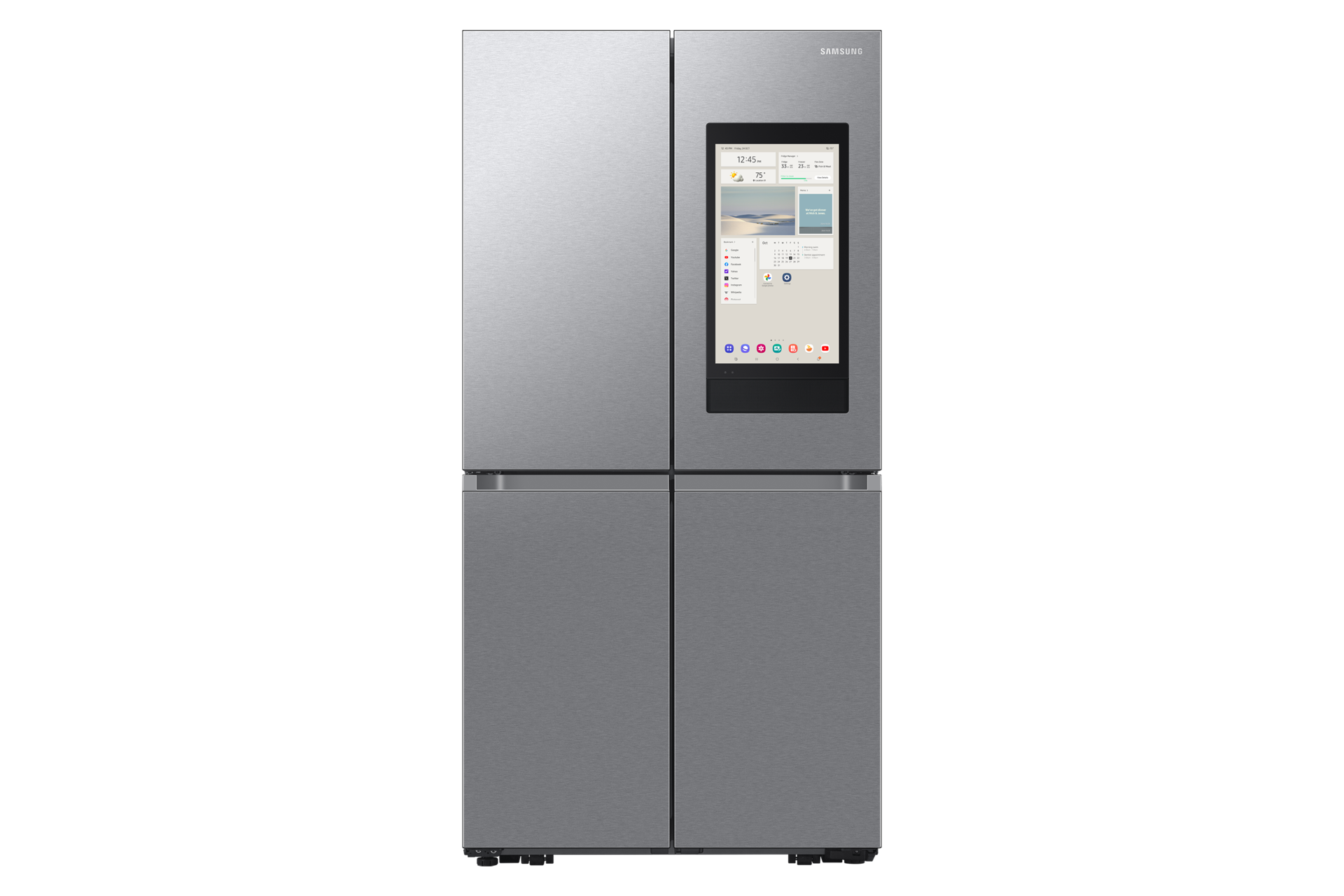 Réfrigérateur Double Porte Midea 260L Silver HD-333FW